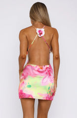 Minivestido Tu Mayor Admiradora con Estampado Floral Tropical