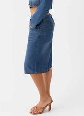 Ride Elegant Baggy Jorts - Lavado azul vintage