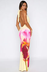 Maxivestido Hora de Vacaciones Limón Refrescante