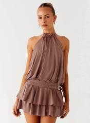 Minivestido Dopamine Belt - Topo