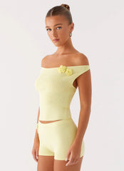 Aliah Knit Top - Amarillo