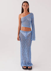 Top de ganchillo Merliah - Azul