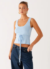 Top de punto Macall - Azul