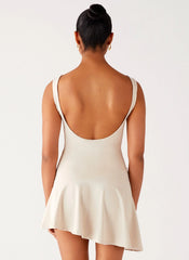 Minivestido Dune Whisper - Marfil