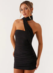 Minivestido Breaking News - Preto