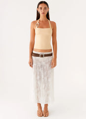 Top Halter Selene - Marrón claro