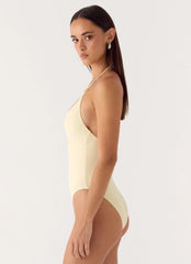 Traje de baño de una pieza Santiago - Amarillo