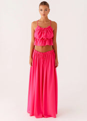Top sin espalda Zaya - Fucsia