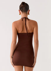 Minivestido Palm Beach - Chocolate