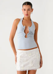 Top Diego Halter - Azul