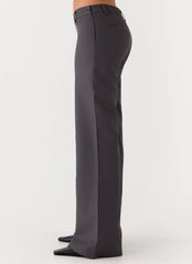 Pantalones de tiro bajo Hot as Ice - Gris