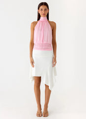 Top de gasa Willow - Rosa Bebé