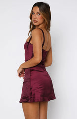 Minivestido Just A Girl Ciruela Intenso