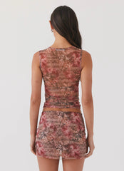 Top Regata Love Child em Tela - Palais Floral