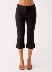 Pantalones capri Rue - Negro
