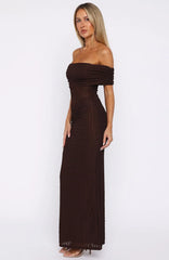 Maxivestido Unwritten Chapters chocolate