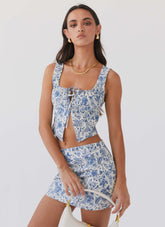 Top Corsé Take Me Away - Paisley Azul