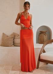 Top Blaze Halter - Rojo Fuego
