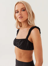 Top Bralette Valencia Villa - Negro