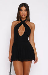 Minivestido Golden Nights negro