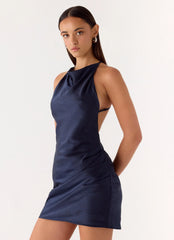 Minivestido Rhia - Azul marino