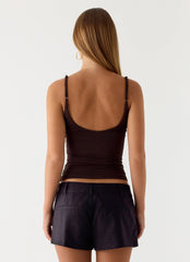 Pantalón Corto Delong de Lino Tiro Bajo - Negro