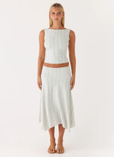 Falda Midi Katta - Rayas Vintage