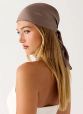Pañuelo para la cabeza Lover Vibes - Chocolate