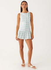 Minivestido de lino Meggie - Estampado Sweet Daydream
