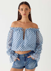 Top Tedara - Topo Azul Moca