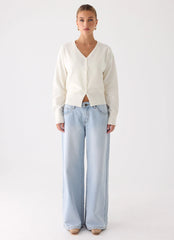 Cárdigan Arthur de punto - Marfil