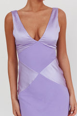 Soul Fire V-Neck Maxi Dress Lilac