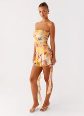 Minivestido Macey - Estampado floral Sunburst