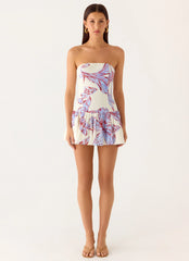 Minivestido Mario - Floral morado