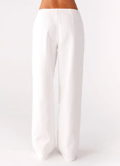 Texas Low Rise Denim Jeans - White