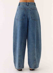 Pantalones vaqueros fruncidos Zayn - Azul claro