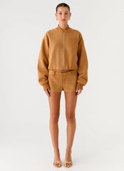 Thats Chill Mini Shorts - Brown