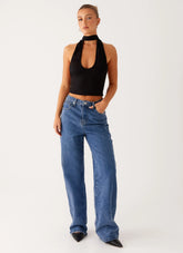 Calça Jeans Reta Back Again - Azul Clássico