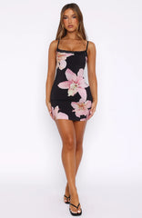 Minivestido de verano Midnight Orchid