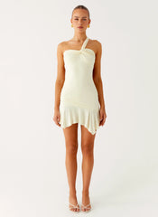 Minivestido corto Not Your Fan - Amarillo