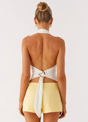 Shorts Jeans Mini New Yorker - Amarelo