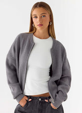 Codi Jersey con cremallera - Carbón