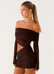 Minivestido Emery - Chocolate