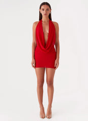 Minivestido de gasa Elysia - Rojo