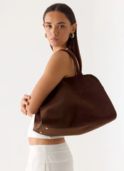 Bolsa de camurça sintética Twilight Drift - Espresso
