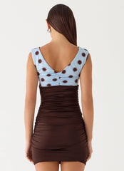 Minivestido Times Two - Lunares de Chocolate