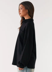 Polo Torrie de talla grande - Negro