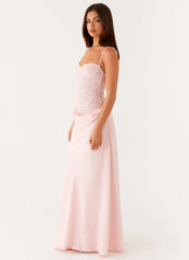 Vestido longo Romy - Rosa