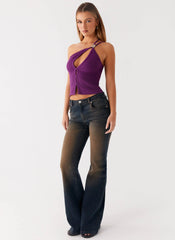 Jeans Oregon Flared - Lavado Negro Sucio