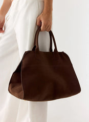 Bolsa de camurça sintética Twilight Drift - Espresso